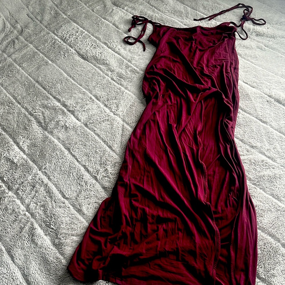 Shein, Summer dress, Maroon, X/L, Soft and Stretchy fabric, Never worn